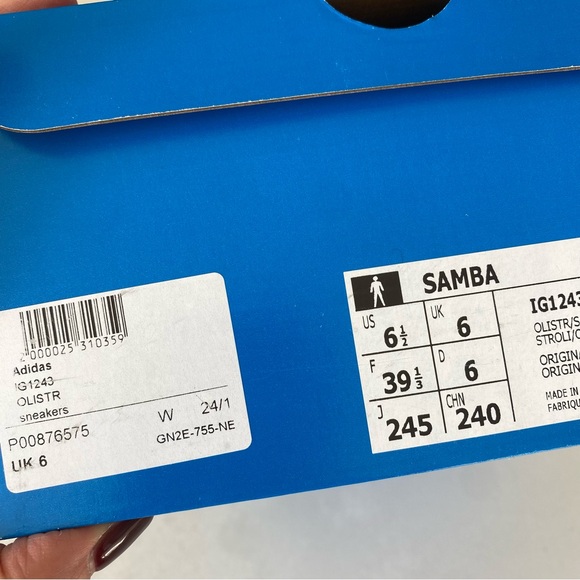 Adidas Samba OG "Halo Blush Gum" sneakers. NEW with tags/box - Picture 7 of 10